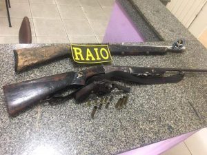 Raio apreende armas de fogo e prende uma pessoa na zona rural de Tauá