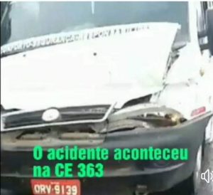 Colisão envolvendo três carros e uma motocicleta na CE 363 em Tauá