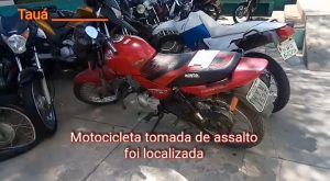 Moto tomada de assalto em Tauá foi localizada