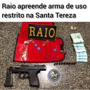 Tauá: CPRaio apreende arma de uso restrito e prende uma pessoa na Santa Tereza