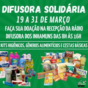 Rádio Difusora lança campanha de arrecadação de alimentos para famílias carentes de Tauá